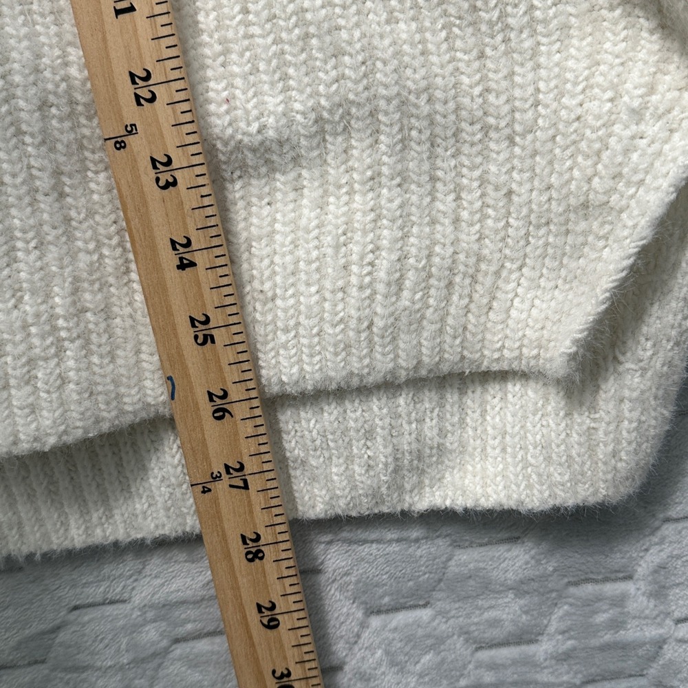 Abercrombie‎ & Fitch Soft A&F Collection Cream Ribbed Knit Turtleneck Sweater XS - Picture 9 of 9